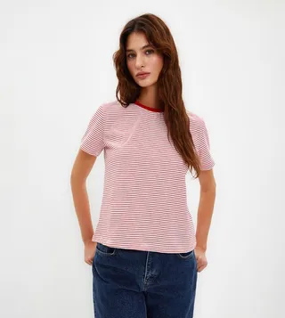 Striped Crew Neck T-Shirt
