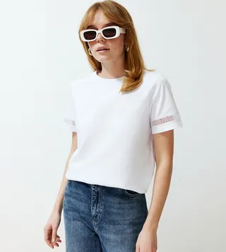Embroidered Short Sleeves T-Shirt