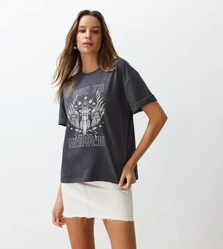 Printed Crew Neck T-Shirt