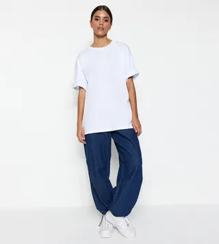 Solid Short Sleeves Oversized T-Shirt