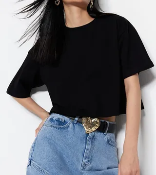 Solid Cotton Short Sleeves T-Shirt