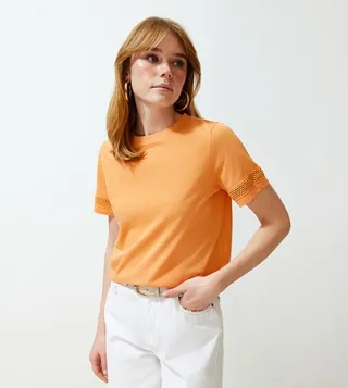 Embroidered Short Sleeves T-Shirt