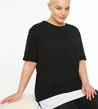 Single Jersey Boyfriend Knitted T-Shirt