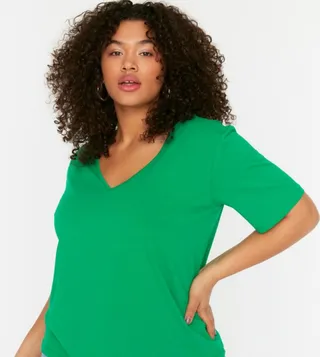 V-Neck Basic Casual T-Shirt