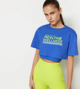 Dual Layer Crop Active T-Shirt