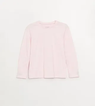 Melange Crew Neck Flared T-Shirt