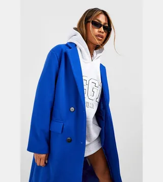 Double Breasted Wool Look Coat