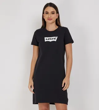 Logo Detail Crew Neck T-Shirt Dress