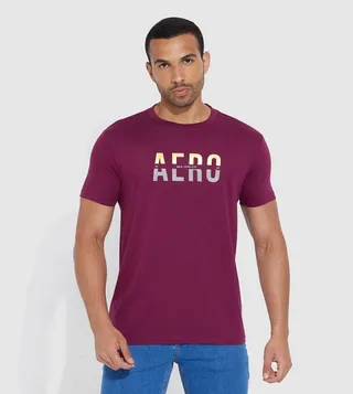 Aero Logo Printed Short Sleeves T-Shirt