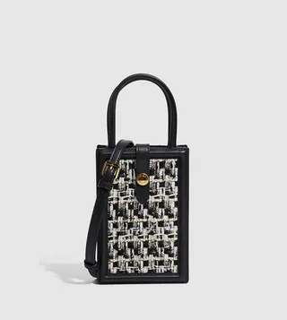 ESTE Tweed Crossbody Phone Pouch