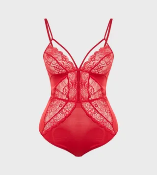 Lace Cut-Out Detail Bodysuit