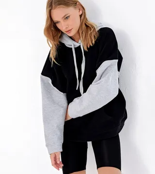 Color Block Oversized Hoodie