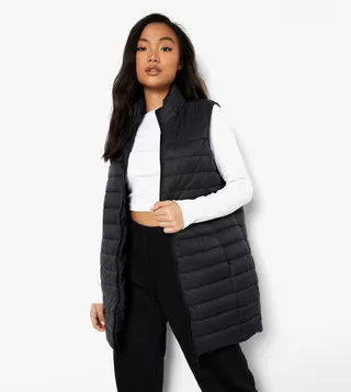 Midi Funnel Neck Gilet