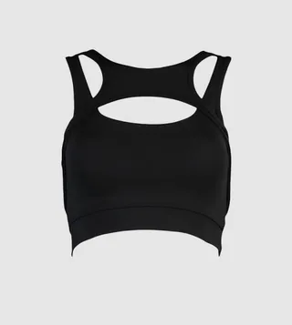Collar Detailed Support Active Bra