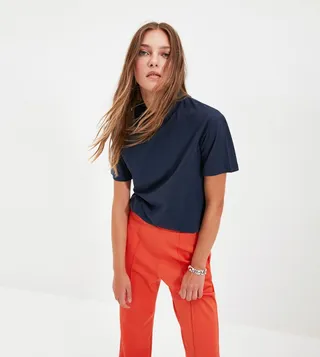 Mock Neck T-Shirt