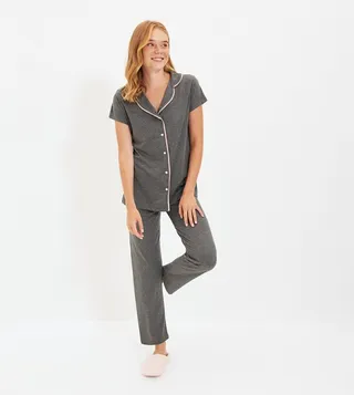 Regular Soild Pajama Set