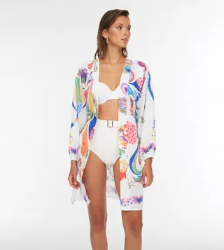 Floral Printed Kimono