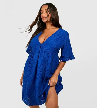 Broderie Smock Dress
