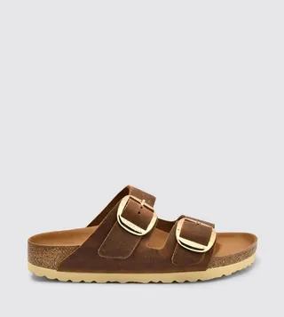 Buckle Detailed Dual Strap Sandals