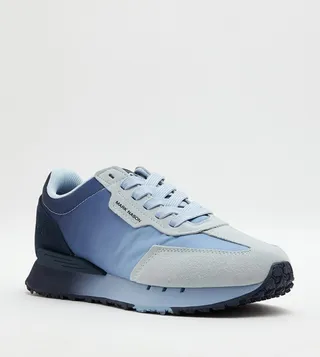 Color Block Lace-Up Sneakers