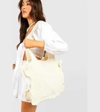 Crochet Frill Beach Bag