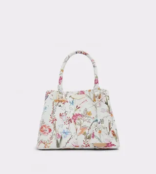ANNETERIEL Floral Printed Satchel Bag