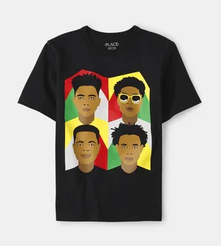 Boy's Graphic Printed Short Sleeves T-Shirt