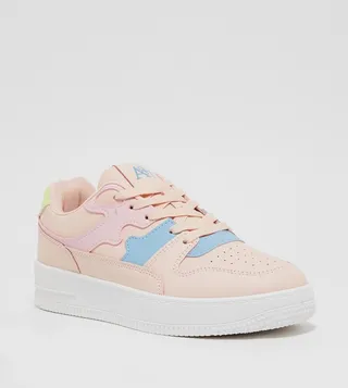Aero Girls Color Block Lace-Up Sneakers