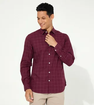 Aero Guys Checkered Long Sleeves Shirt