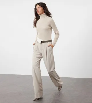 Knitted Turtleneck Long Sleeves Sweater