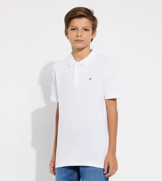 Flag Detail Short Sleeves Polo T-Shirt