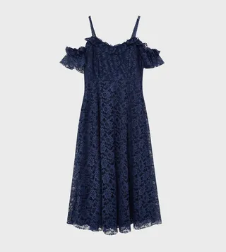 Curve Cold Shoulder Flared Dress