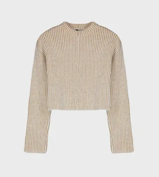 Ribbed Crew Neck Sweater