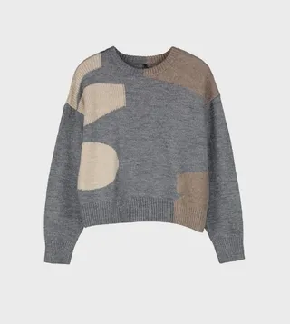 Color Block Long Sleeves Sweater