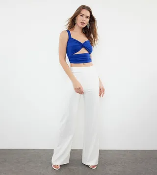 Cut-Out Detail Crop Top