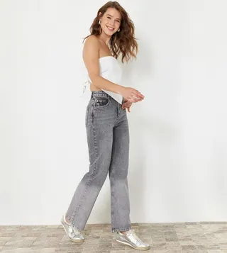 Sustainable High-Rise Wide Leg Jeans
