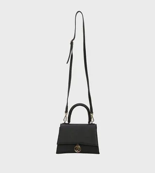 Metal Accent Top Handle Bag