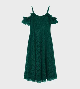 Curve Cold Shoulder Flared Dress