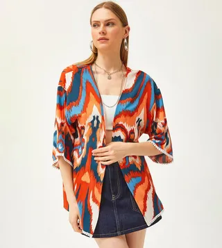 Printed Viscose Kimono