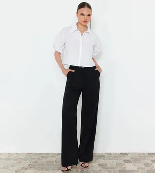 Embellished Puff Sleeves Shirt