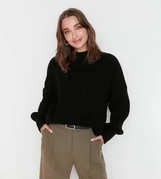 Ribbed Long Sleeves Sweater
