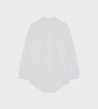Solid Long Sleeves Oversized Shirt