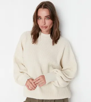 Ribbed Long Sleeves Sweater