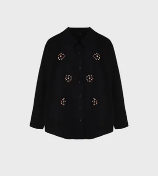 Embellished Long Sleeves Shirt