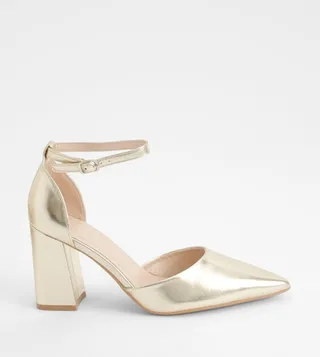 Metallic D'Orsay Pumps