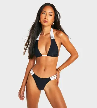 Color Block Bikini Set