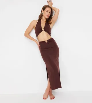 Accessory Detail Halterneck Co-Ord Set