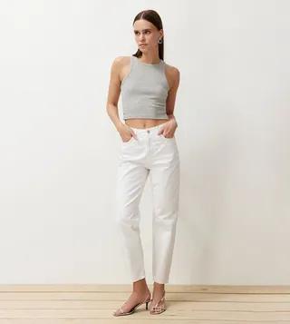High-Rise Mom Fit Jeans