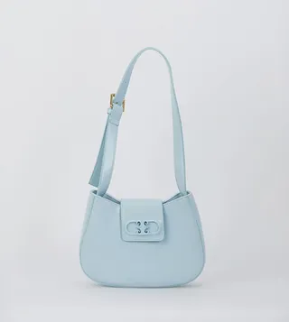 Metal Accent Shoulder Bag