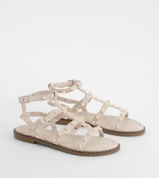 Stud Detail Gladiator Sandals